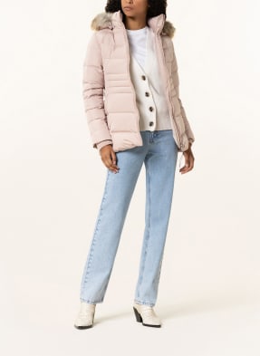 TOMMY HILFIGER Kurtka puchowa z odpinanym sztucznym futrem