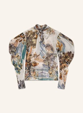 van Laack Blusenshirt CRISTA mit Seide und abnehmbarer Schluppe