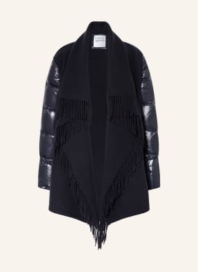 MONCLER Kurtka puchowa z mieszanki materia艂贸w