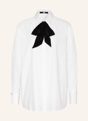 KARL LAGERFELD Hemdbluse mit abnehmbarer Schluppe