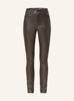MARC CAIN Trousers in leather look