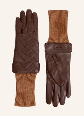 SANDRO Handschuhe im Materialmix 