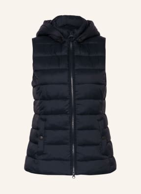 Barbour Quilted vest SHAW with removable hood