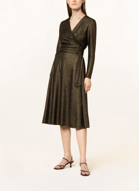 LAUREN RALPH LAUREN Kleid IVY in Wickeloptik mit Glitzergarn