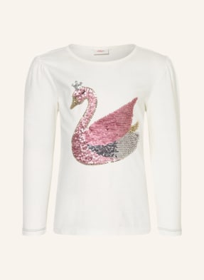 s.Oliver RED Longsleeve mit Paillettenbesatz