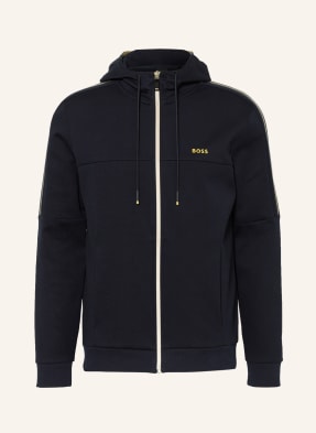 BOSS Sweatjacke SAGGY mit Galonstreifen