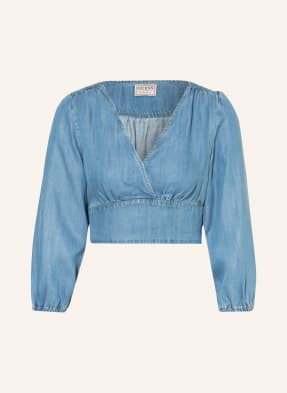GUESS Blusentop LIEZEL in Jeansoptik