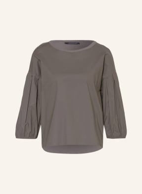 LUISA CERANO Shirt blouse in mixed materials with 3/4 sleeves