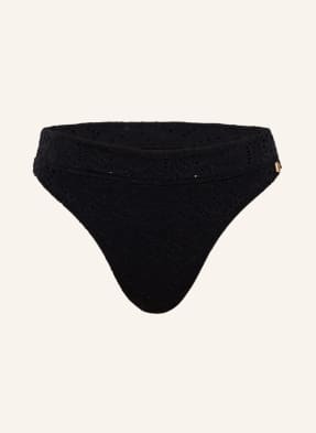 BEACHLIFE High-Waist-Bikini-Hose BLACK EMBROIDERY