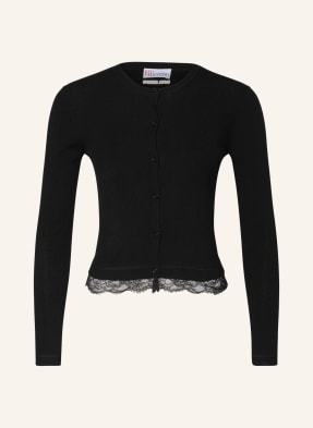 RED VALENTINO Cardigan with lace trim