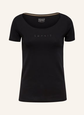 ESPRIT T-Shirt mit Schmucksteinbesatz