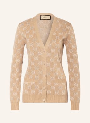 GUCCI Kardigan z błyszczącą przędzą