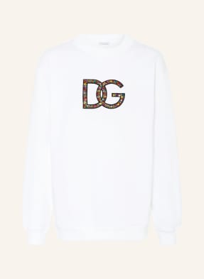 DOLCE & GABBANA Sweatshirt mit Schmucksteinbesatz