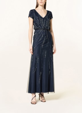 ADRIANNA PAPELL Abendkleid mit Perlen- und Paillettenbesatz