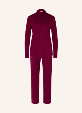 Damen Bekleidung Nachtwäsche Schlafanzüge Hanro Synthetik Pyjama in Rot 