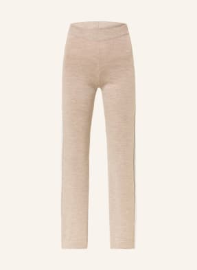 WE NORWEGIANS Knit trousers GEILO made of merino wool with tuxedo stripes