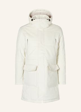 HACKETT LONDON Quilted coat with removable hood 