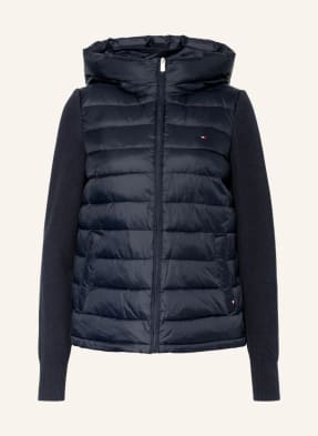 TOMMY HILFIGER Quilted jacket in mixed materials with DUPONT™ SORONA® insulation