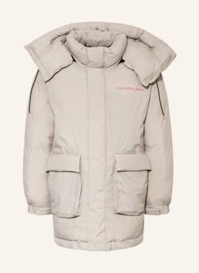 Calvin Klein Jeans Oversized-Parka mit abnehmbarer Kapuze