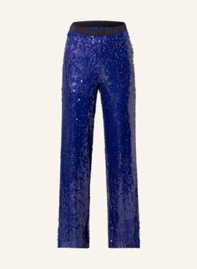 ottod'ame Wide leg trousers with sequins