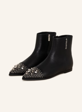AGL Ankle boots REI SONIC with rivets and decorative gems