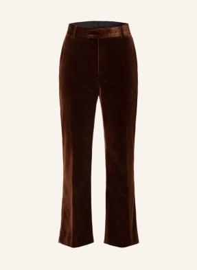 Palm Angels Suit trousers extra slim fit in velvet