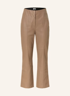 s.Oliver BLACK LABEL 7/8 trousers in leather look