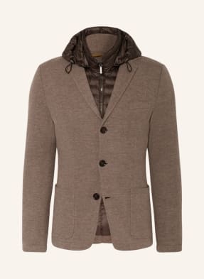MOORER Knit blazer BELLOTTO slim fit with detachable trim 