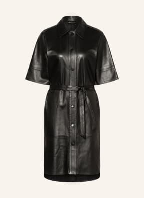 EMPORIO ARMANI Shirt dress in leather