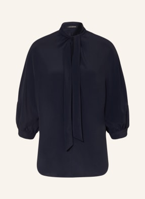 LUISA CERANO Bow-tie blouse with 3/4 sleeves and silk