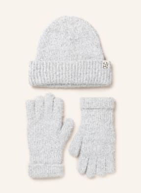 TED BAKER Set KATTIIE: Mütze und Handschuhe mit Glitzergarn