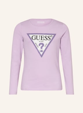 GUESS Longsleeve mit Schmucksteinen