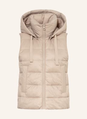 Marc O'Polo Quilted vest with removable hood 