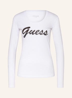 GUESS Long sleeve shirt ADRIANA with decorative gems