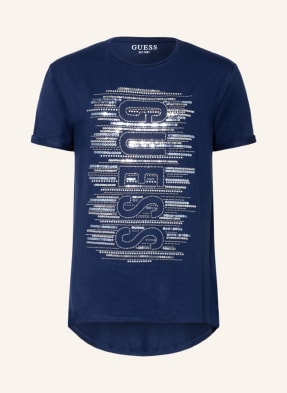 GUESS T-Shirt mit Pailletten und Schmucksteinen