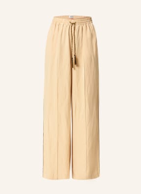 SCOTCH & SODA Wide leg trousers THE HOPE with linen