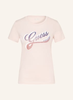 GUESS T-Shirt mit Schmucksteinen