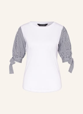 LAUREN RALPH LAUREN Shirt blouse in mixed materials with 3/4 sleeves