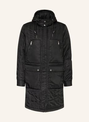 TED BAKER Quilted coat SKEGBY with detachable hood