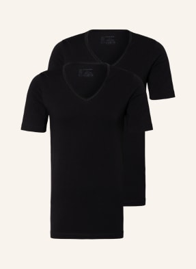 SCHIESSER 2-pack V-neck shirts 95/5