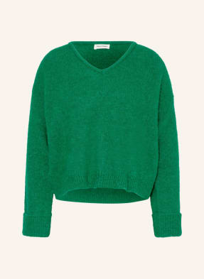 American Vintage Krótki sweter z dodatkiem alpaki 