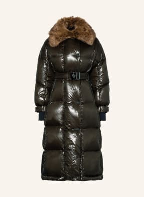MONCLER GRENOBLE Down coat CHAMOILLE with faux fur