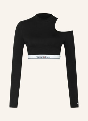 TOMMY JEANS Cropped long sleeve shirt with cut-out