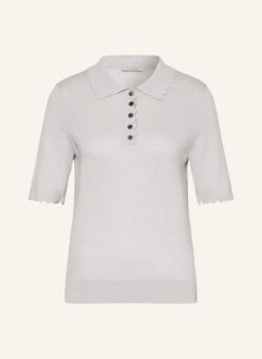 lilienfels Knitted polo shirt with cashmere 