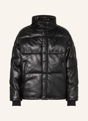 YOUNG POETS Leather jacket MIKA VEG BOXY 231