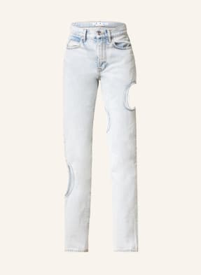 Off-White Straight Jeans mit Cut-outs