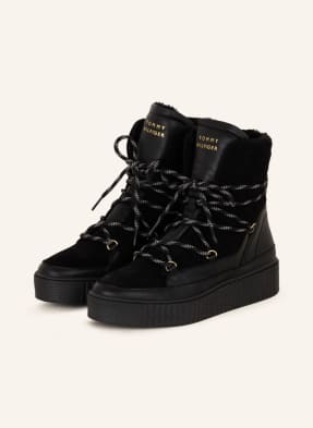 TOMMY HILFIGER Lace-up boots with faux fur