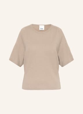 ALLUDE Knit shirt with cut-out and cashmere