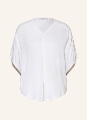 FABIANA FILIPPI Shirt blouse with silk and decorative gems