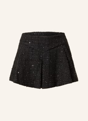 maje Tweed-Shorts IVAMA mit Glitzergarn und Pailletten